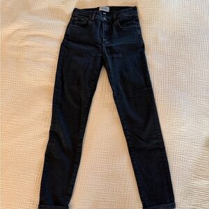 Agolde Black High Waisted Skinny Women's Jeans